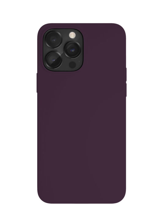 Чехол защитный VLP Silicone case с MagSafe для iPhone 14 Pro Max, темно-фиолетовый Чехол защитный VLP Silicone case с MagSafe для iPhone 14 Pro Max, темно-фиолетовый