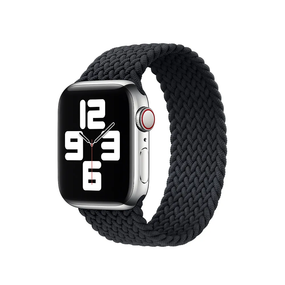 Плетёный монобраслет для Apple Watch 38/40 mm, чёрный Плетёный монобраслет для Apple Watch 38/40 mm, чёрный