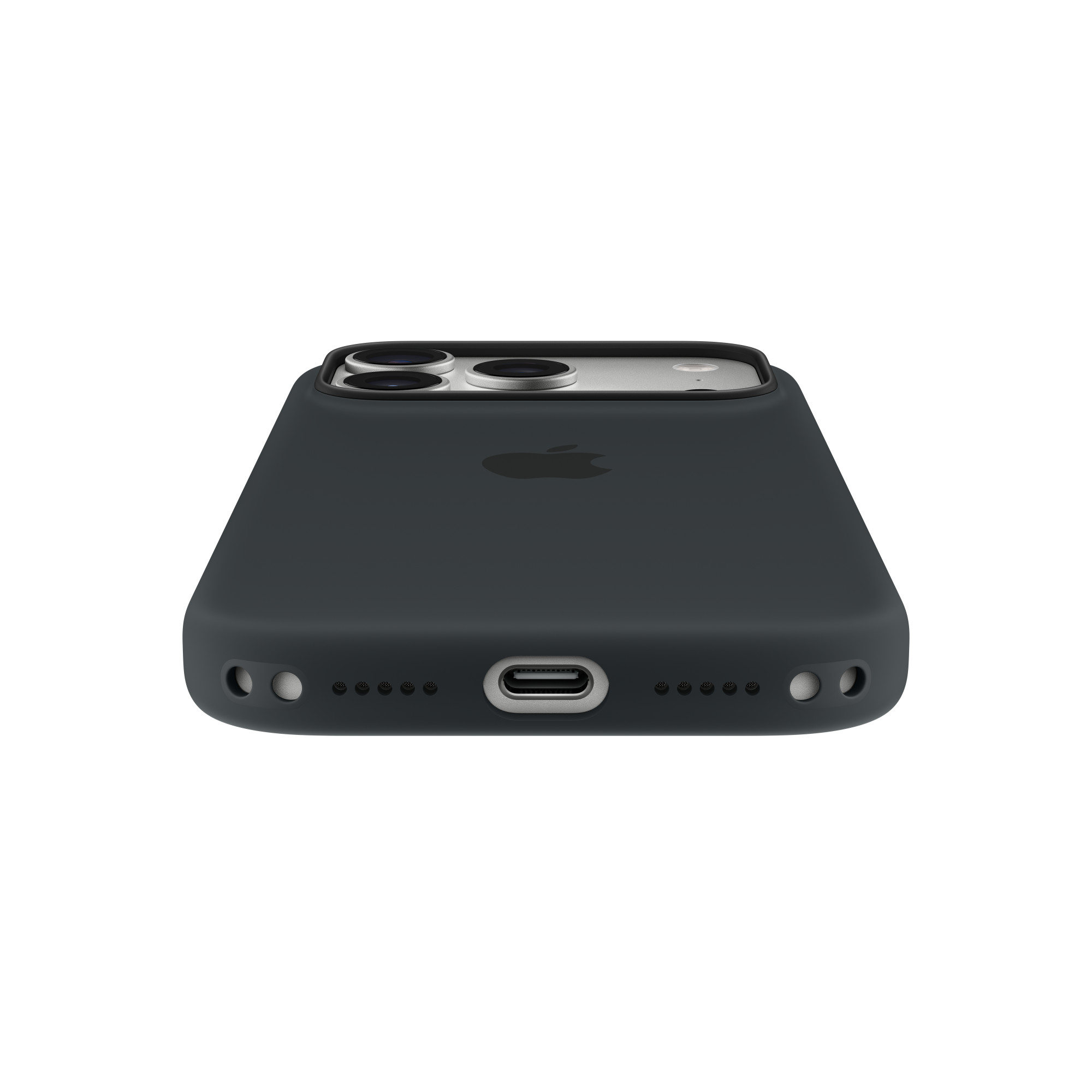 На фото изображено Чехол защитный Apple Silicone Case with MagSafe для iPhone 17 Pro, терракотовый