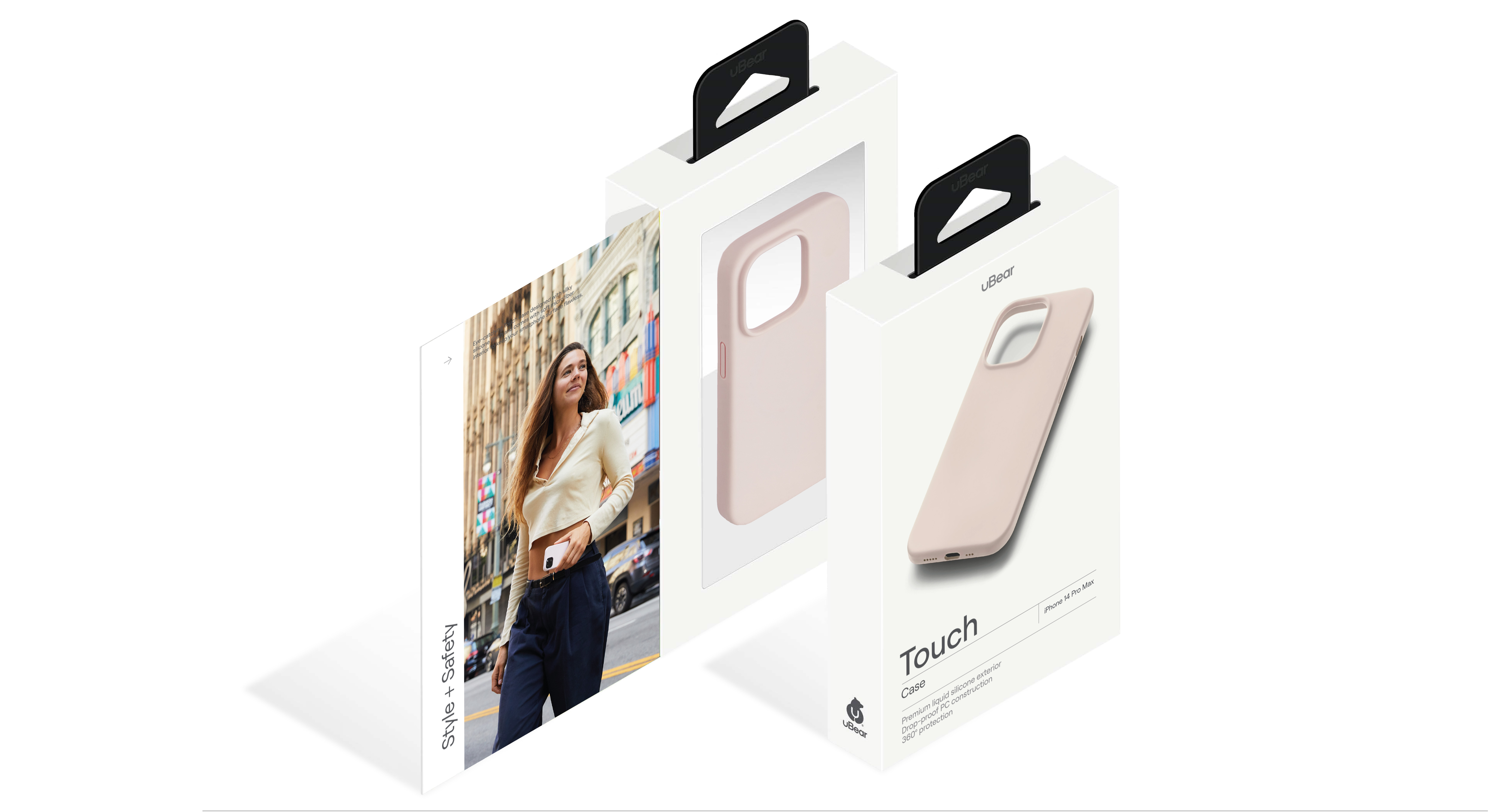 Чехол защитный uBear Touch Case для  iPhone 14 Pro Max, розовый