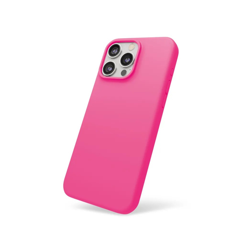 Чехол защитный VLP Aster Case с MagSafe для iPhone 15 Pro Max, неоновый розовый Чехол защитный VLP Aster Case с MagSafe для iPhone 15 Pro Max, неоновый розовый