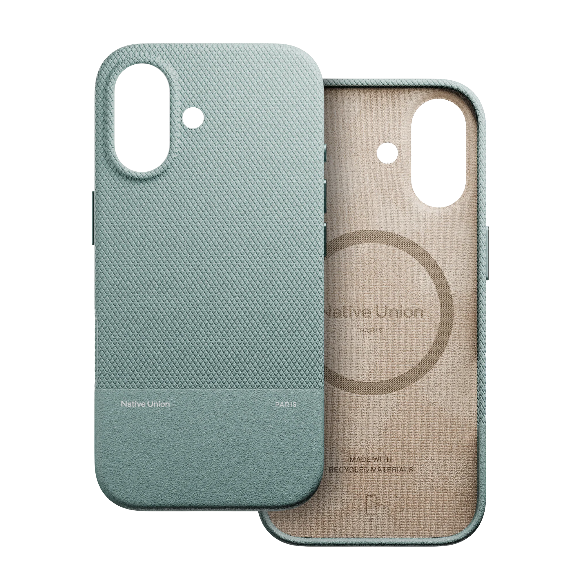 Фото Чехол Native Union Paris (Re)Classic Case для iPhone 17, зеленый На фото изображено Чехол Native Union Paris (Re)Classic Case для iPhone 17, зеленый