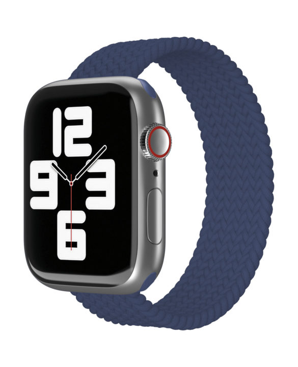 Ремешок нейлоновый плетёный VLP для Apple Watch 38/40/41, L/XL, тёмно-синий Ремешок нейлоновый плетёный VLP для Apple Watch 38/40/41, L/XL, тёмно-синий