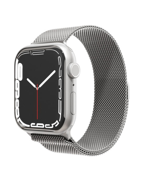 Ремешок из нержавеющей стали сетчатый VLP для Apple Watch 42/44/45, cеребристый Ремешок из нержавеющей стали сетчатый VLP для Apple Watch 42/44/45, cеребристый