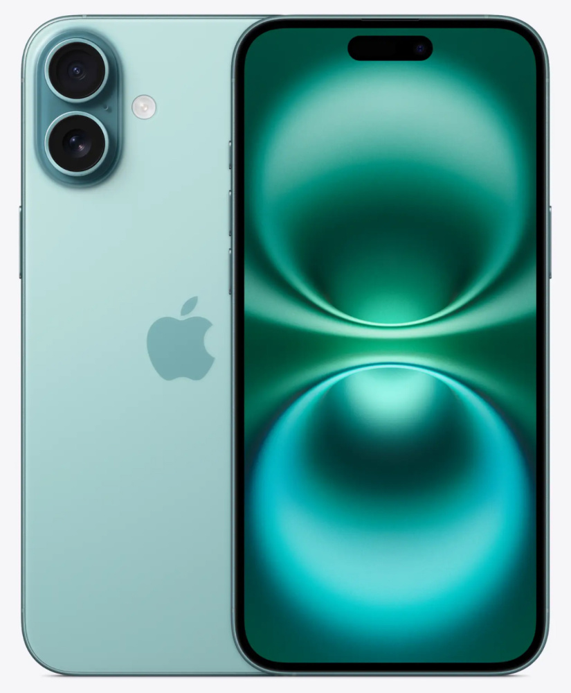 Apple iPhone 16 Plus, 128 ГБ, Бирюзовый Apple iPhone 16 Plus, 128 ГБ, Бирюзовый