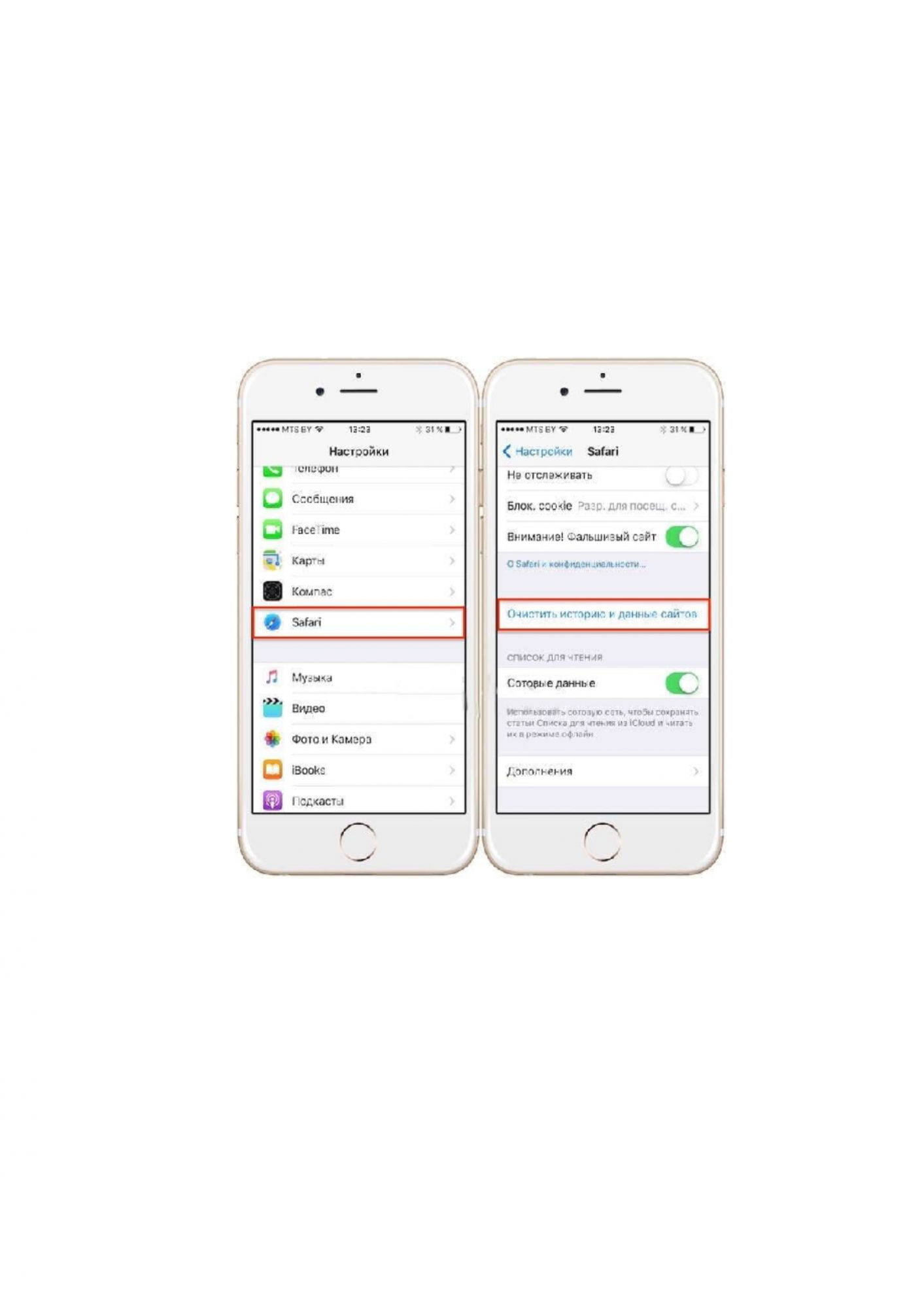 Как очистить память у браузера на iPhone? Как очистить память у браузера на iPhone?