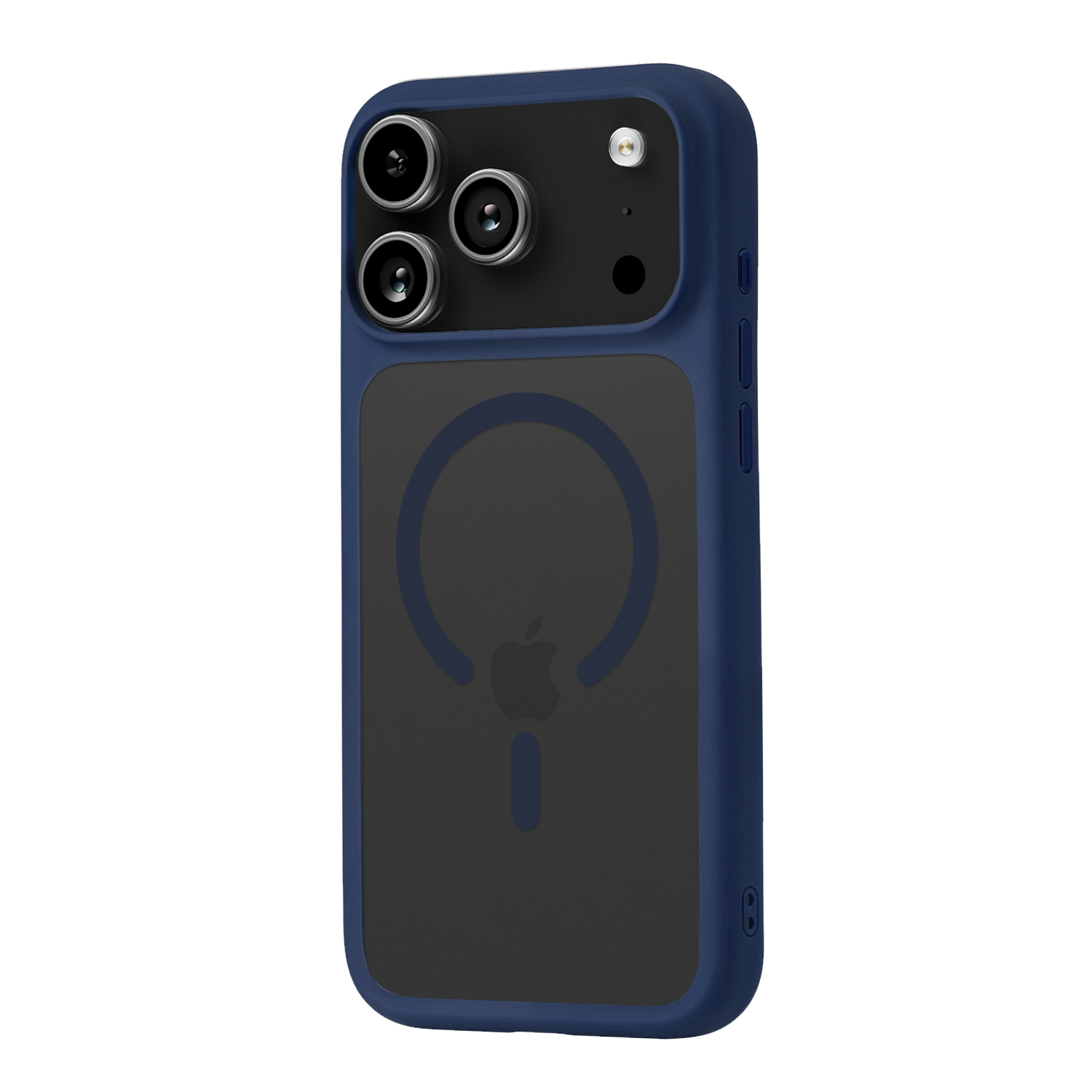 На фото изображено Чехол защитный uBear Shade Case для iPhone 17 Pro Max, MagSafe, синий