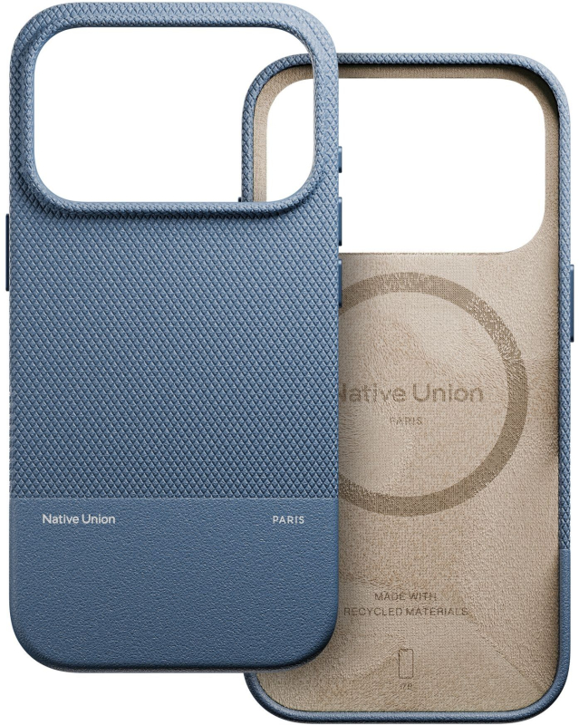 На фото изображено Чехол Native Union Paris (Re)Classic Case для iPhone 17 Pro Синий