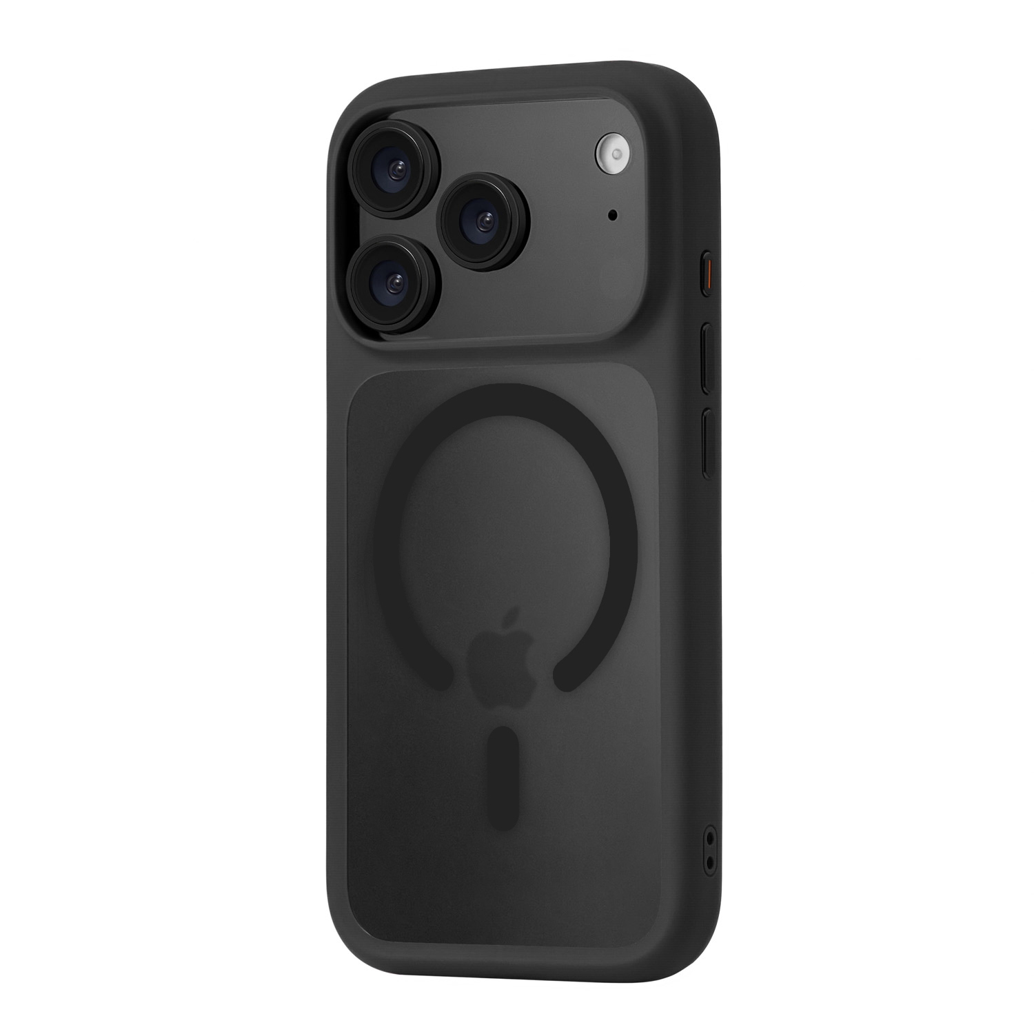 На фото изображено Чехол защитный uBear Shade Case для iPhone 17 Pro, MagSafe, чёрный