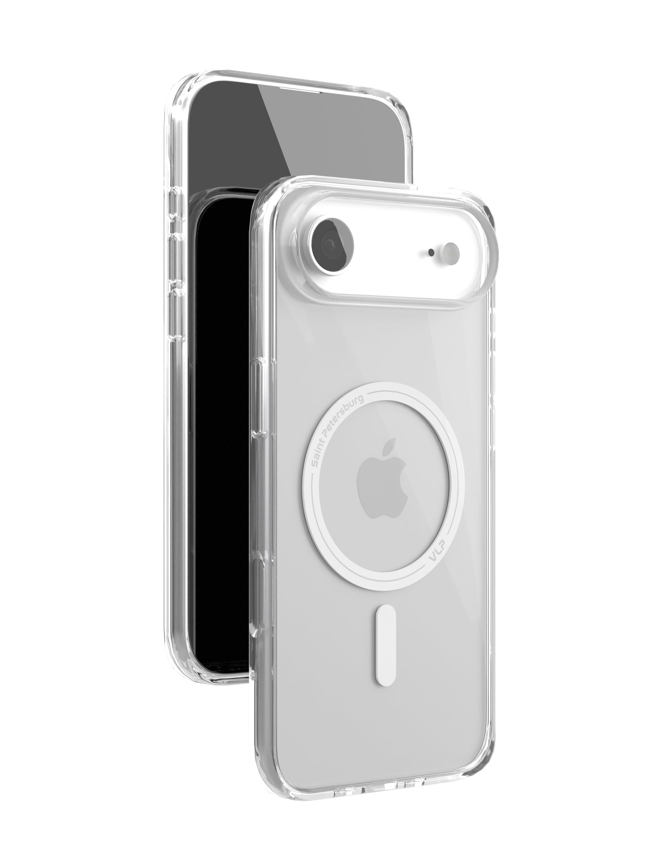 На фото изображено Чехол защитный VLP Diamond Case для iPhone 17 Air, прозрачный