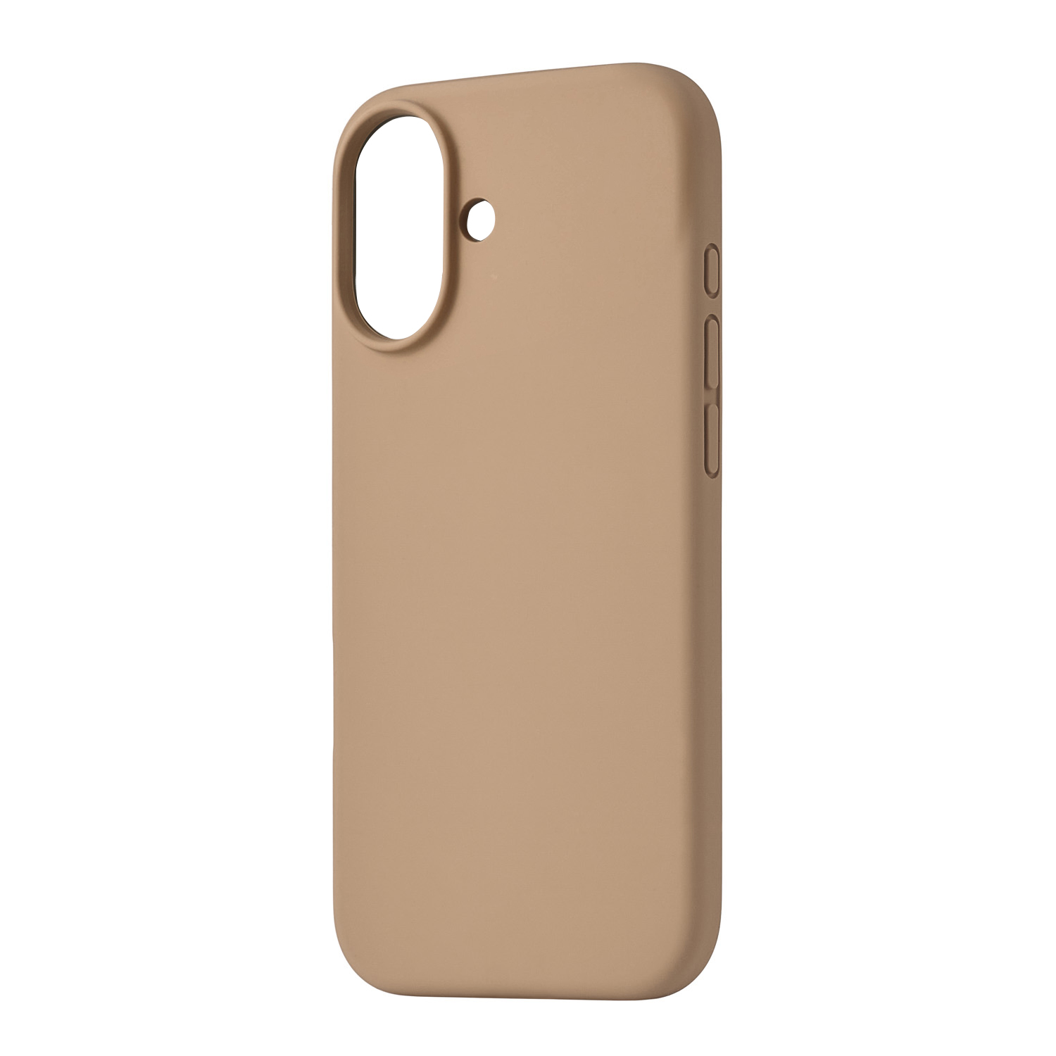 На фото изображено Чехол защитный uBear Touch Mag Case для iPhone 17 MagSafe, латте