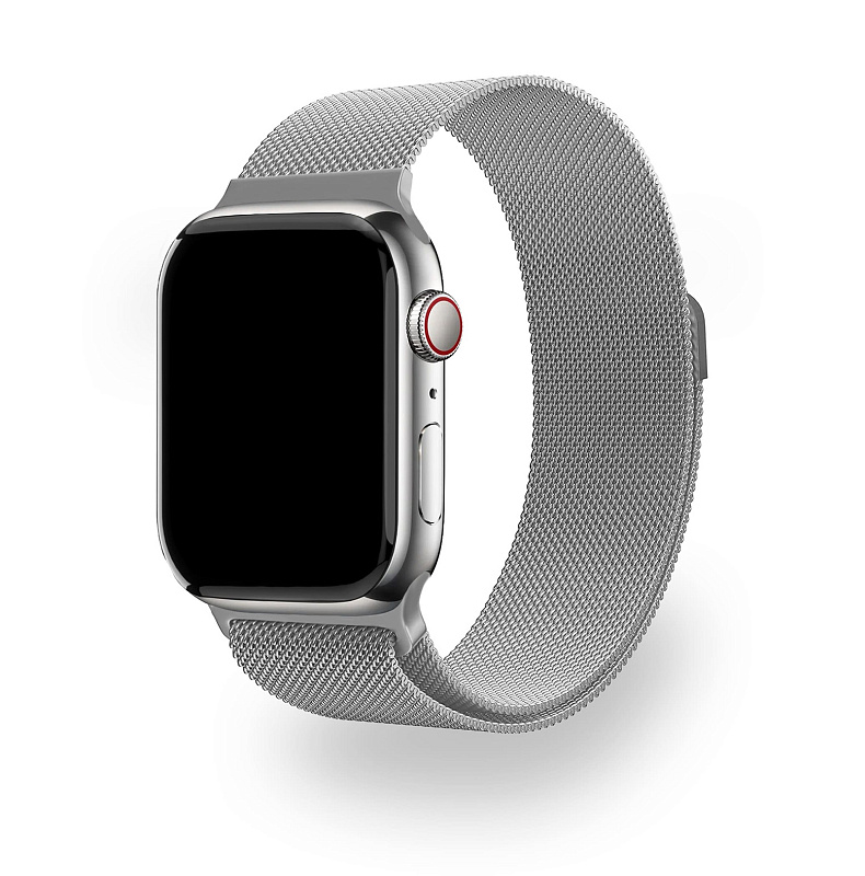 Ремешок uBear Spark для Apple Watch M/L (42, 44, 45, 49 мм), серебристый Ремешок uBear Spark для Apple Watch M/L (42, 44, 45, 49 мм), серебристый
