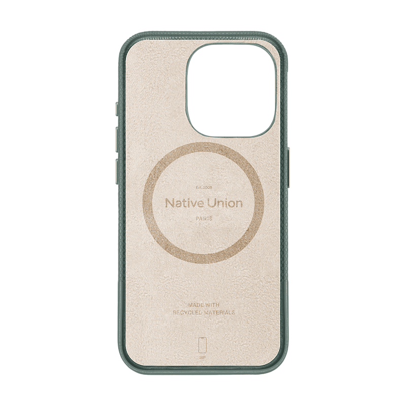 Чехол Native Union (RE)Classic Case MagSafe для iPhone 16 Pro, зеленый сланец