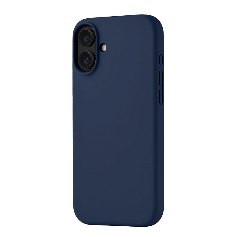 Чехол защитный uBear Touch Mag Case для iPhone 16 Plus, темно-синий