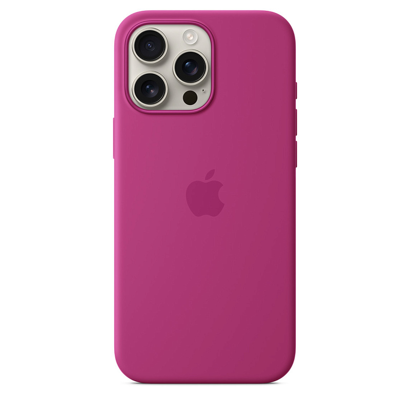 Чехол Apple для iPhone 16 Pro Max Silicone with MagSafe, фуксия Чехол Apple для iPhone 16 Pro Max Silicone with MagSafe, фуксия