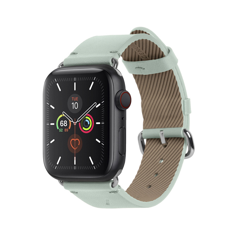 Ремешок Native Union для Apple Watch 44мм, кожаный, светло-зелёный Ремешок Native Union для Apple Watch 44мм, кожаный, светло-зелёный