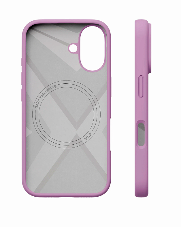 Чехол защитный VLP Aster Case с MagSafe для iPhone 16 Plus, розовый