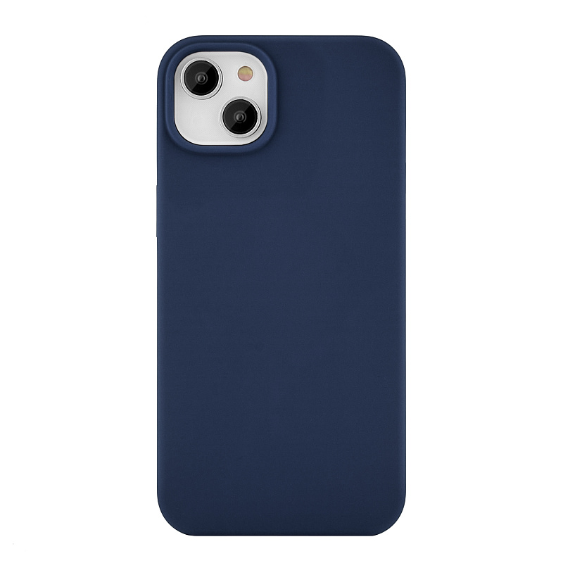 Чехол защитный uBear Touch Case для iPhone 14 Plus, силикон, софт-тач, тёмно-синий Чехол защитный uBear Touch Case для iPhone 14 Plus, силикон, софт-тач, тёмно-синий