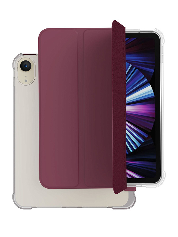 Чехол защитный VLP Dual Folio для iPad mini 6, марсала