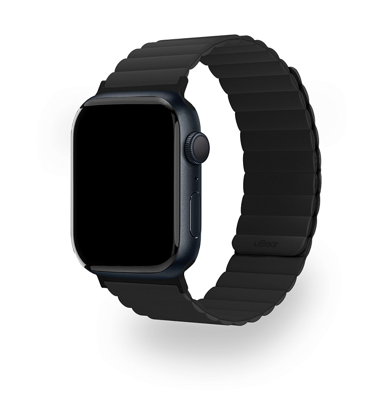 Ремешок uBear Mode для Apple Watch M/L (42, 44, 45, 49 мм), чёрный Ремешок uBear Mode для Apple Watch M/L (42, 44, 45, 49 мм), чёрный