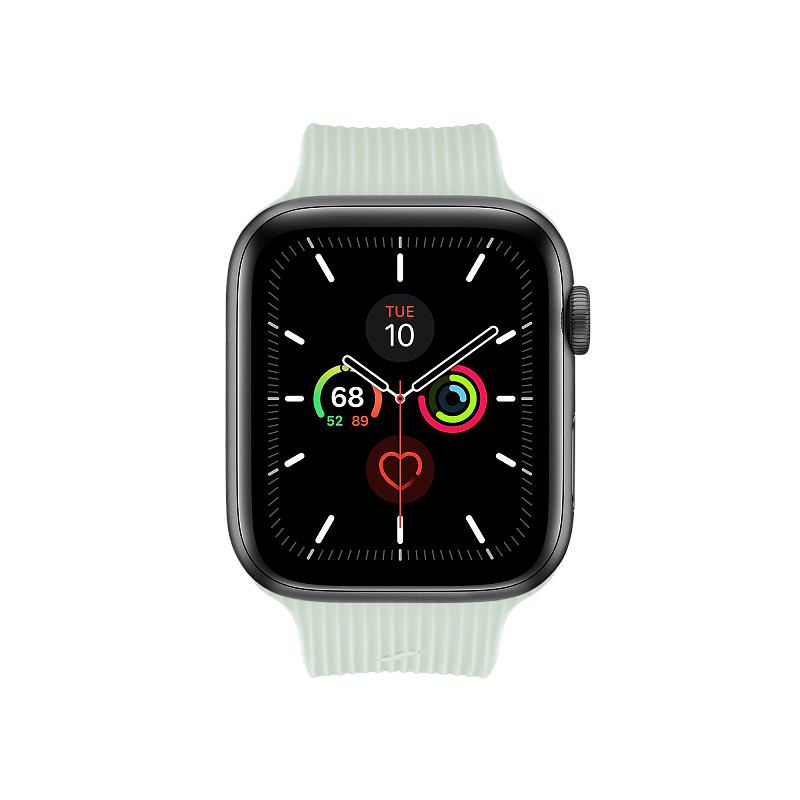 Ремешок Native Union для Apple Watch 44мм, cиликоновый, зелёный