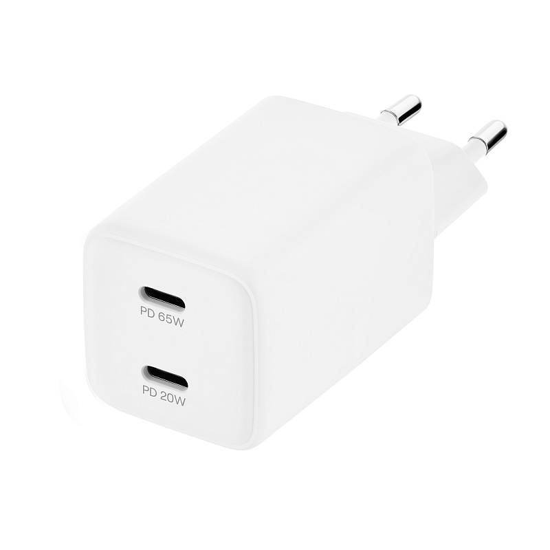 Сетевое зарядное устройство uBear Bridge USB-C, 65 Вт, GaN, белый