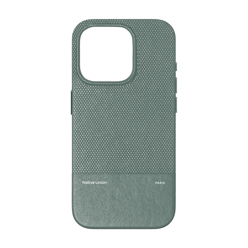 Чехол Native Union (RE)Classic Case MagSafe для iPhone 16 Pro, зеленый сланец
