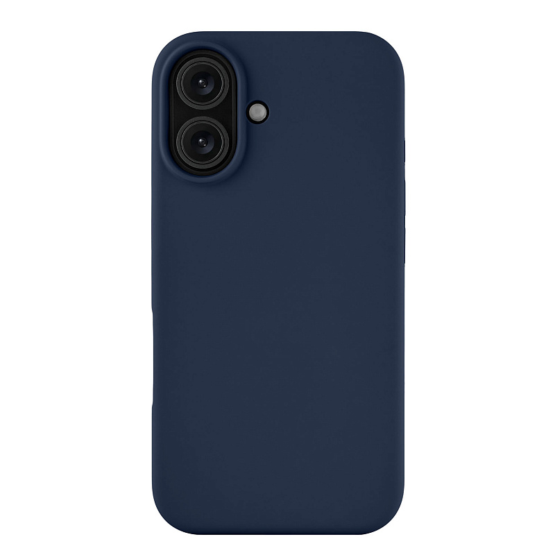 Чехол защитный uBear Touch Mag Case для iPhone 16, темно-синий