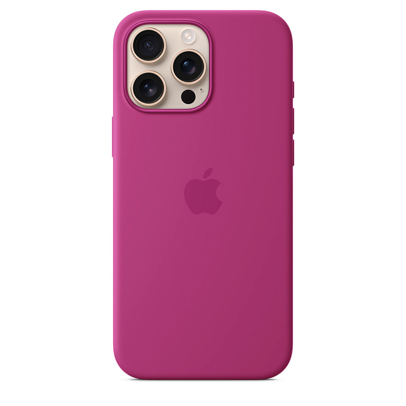 Чехол Apple для iPhone 16 Pro Max Silicone with MagSafe, фуксия Чехол Apple для iPhone 16 Pro Max Silicone with MagSafe, фуксия