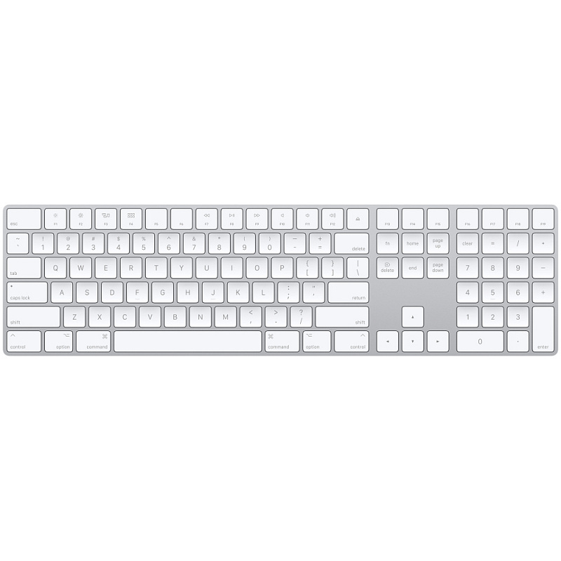 Клавиатура Apple Magic Keyboard с цифровой панелью для Mac, серебристый Клавиатура Apple Magic Keyboard с цифровой панелью для Mac, серебристый
