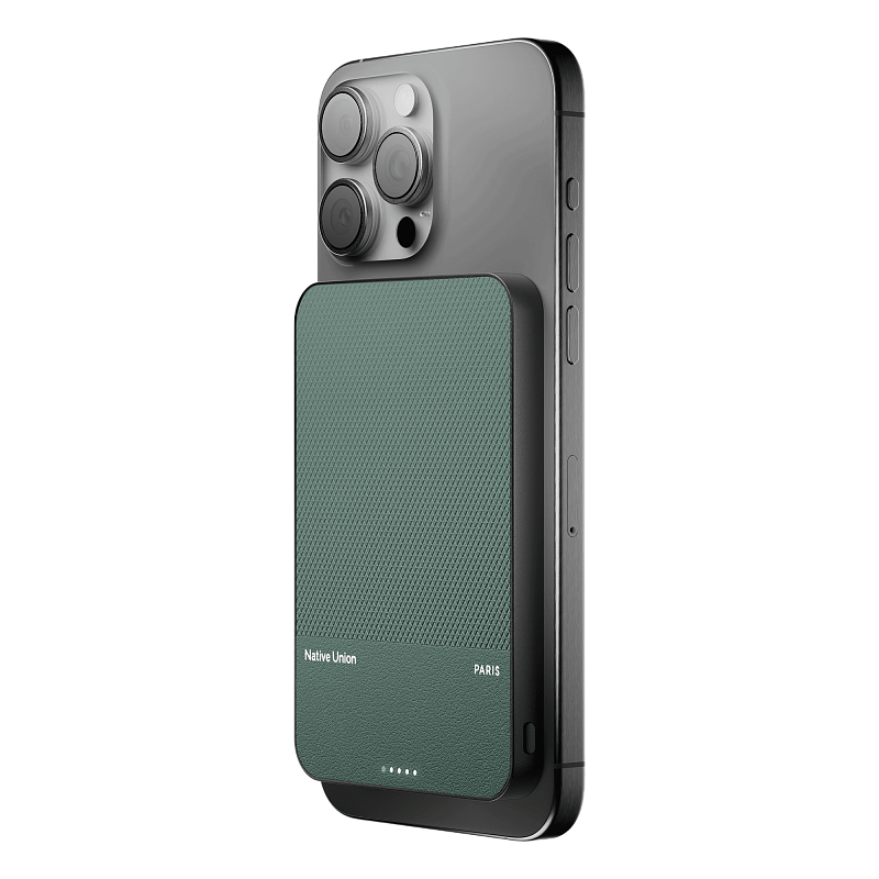 Внешний аккумулятор MagSafe Native Union (Re)Classic Power Bank 5000mAh, зеленый